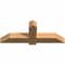 Ekena Millwork Eugene Smooth Timber Gable Bracket, Western Red Cedar, 48"W x 18"H x 5 1/2"D x 5 1/2"F, 9/12 Pitch GBW048X18X0606EUG00SWR - alternate 4